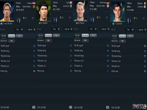 Top 5 thủ môn hay nhất fifa online 3